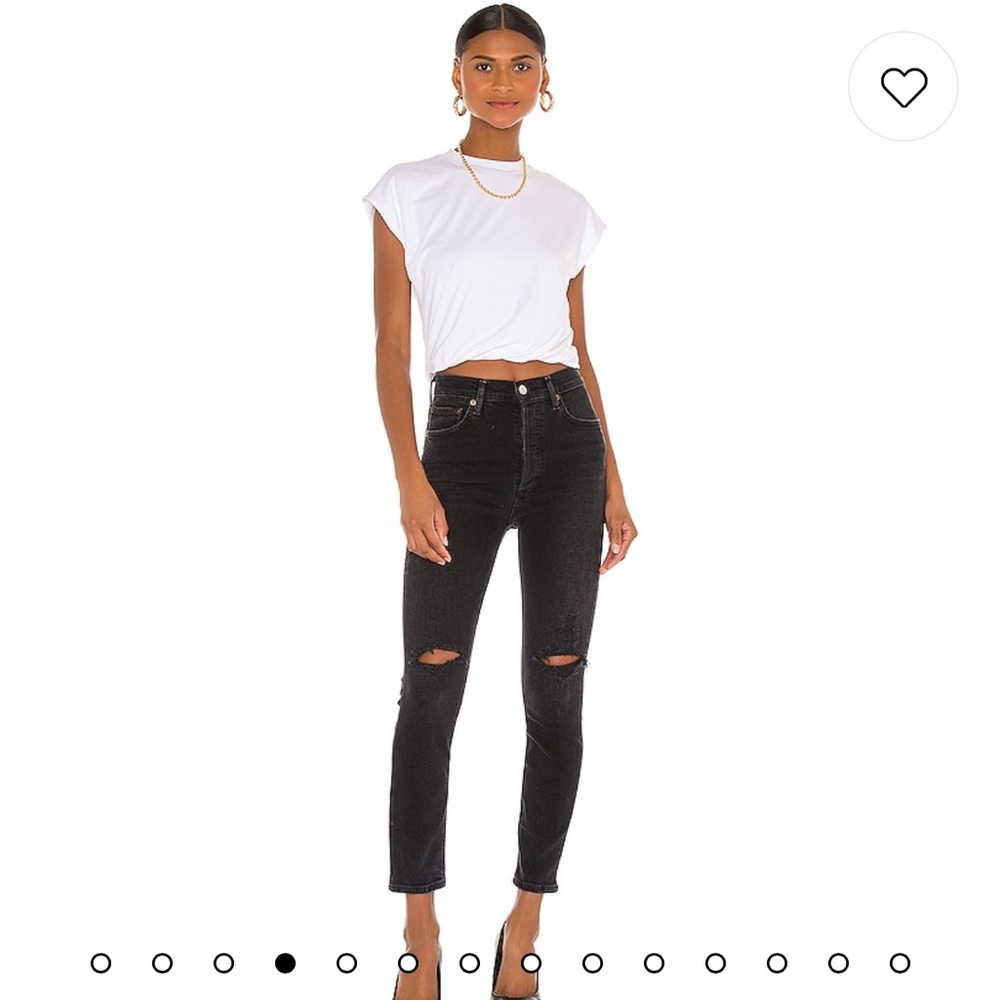 AGOLDE Nico High Rise Slim Jeans in Cassette